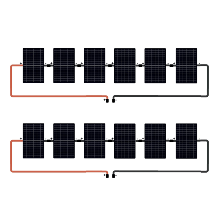 12 zonnepanelen set met Solis Hybride omvormer