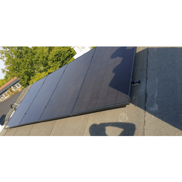 doe het zelf voorbeeld 4 zonnepanelen