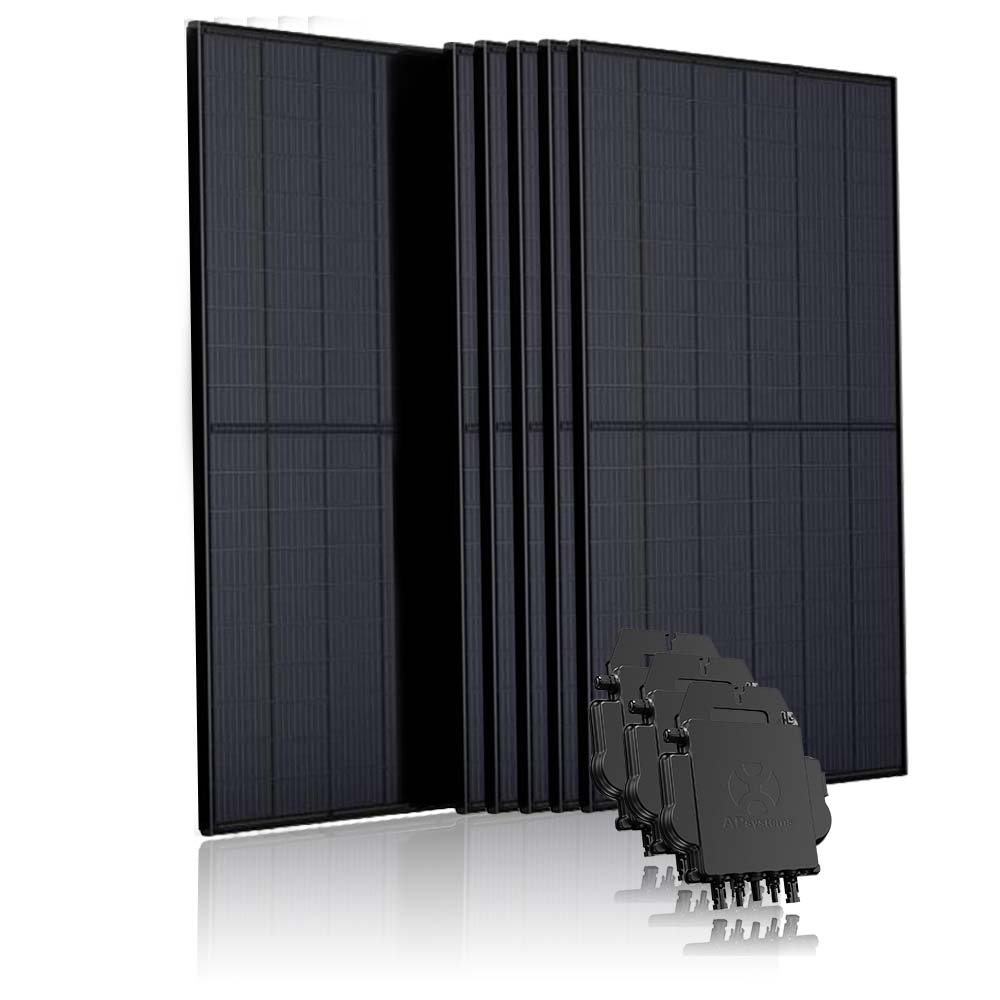 6 zonnepanelen set met APsystems micro-omvormers
